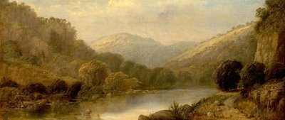 Türme von Dovedale, Derbyshire, 1843 von William Parrott